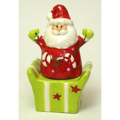 Ceramic Santa/Gift Box Salt & Pepper Set