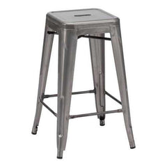 Counter Stool Gunmetal (Set Of 2) - Steel