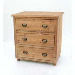 15" x 30" x 30" Natural, 3 Drawer, Minimalist Loft, Wood - Filing Cabinet