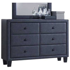 42" x 16" x 31" 2-Tone Gray PU Wood Dresser