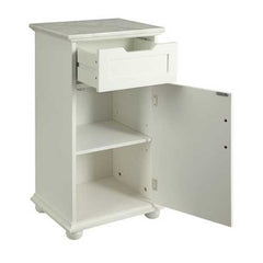 16" X 13" X 30" White Alluring Cabinet