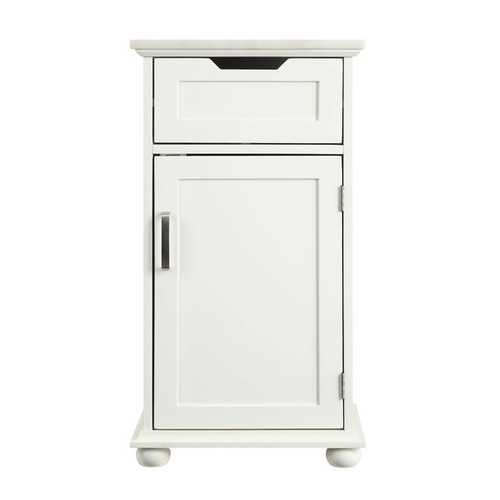 16" X 13" X 30" White Alluring Cabinet