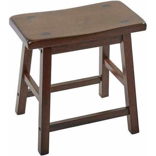 Walnut Wooden Set of 2 Stool