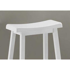 30.5" x 35" x 58" White Solid Wood Mdf Barstools 2pcs