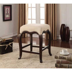 19" X 19" X 24" Espresso Wood Counter Height Stool (1Pc)