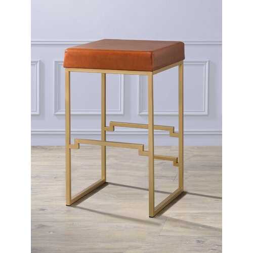 19" X 19" X 31" Light Brown Polyurethane Bar Stool (1Pc)