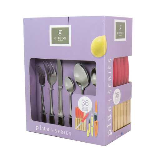 Gibson Home Plus Series 36 Piece Flatware Set with Knife Set