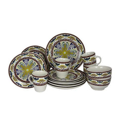 Elama Countryside Sunrise 16-Piece Stoneware Dinnerware Set