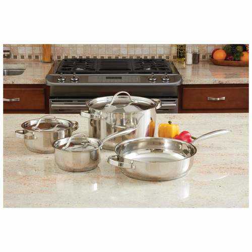 7pc Heavy Duty Stainless Steel Cookware Set