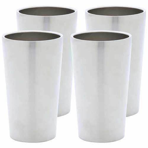 Stainless Steel 4pc Double Wall 13oz Tumbler Set